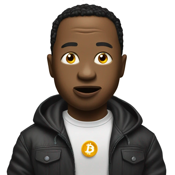 Musk eating bitcoin emoji