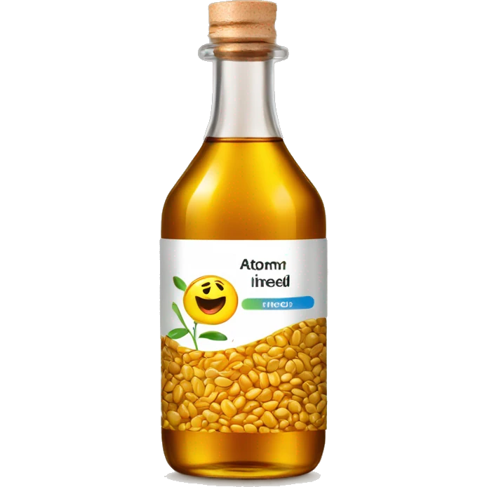linseed oil in bottle emoji