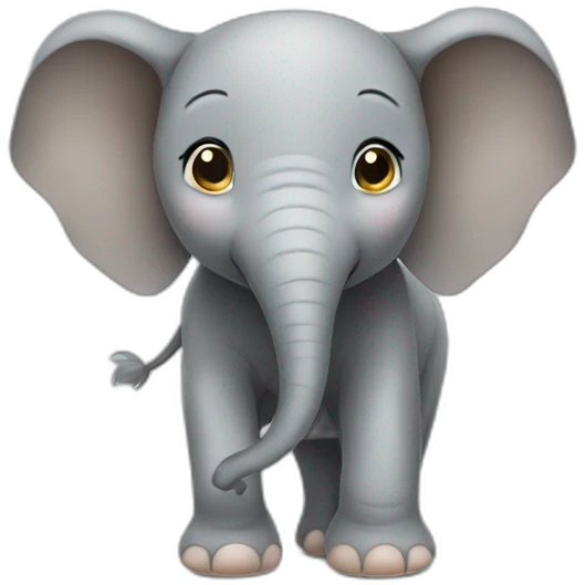 Cute elephant  emoji