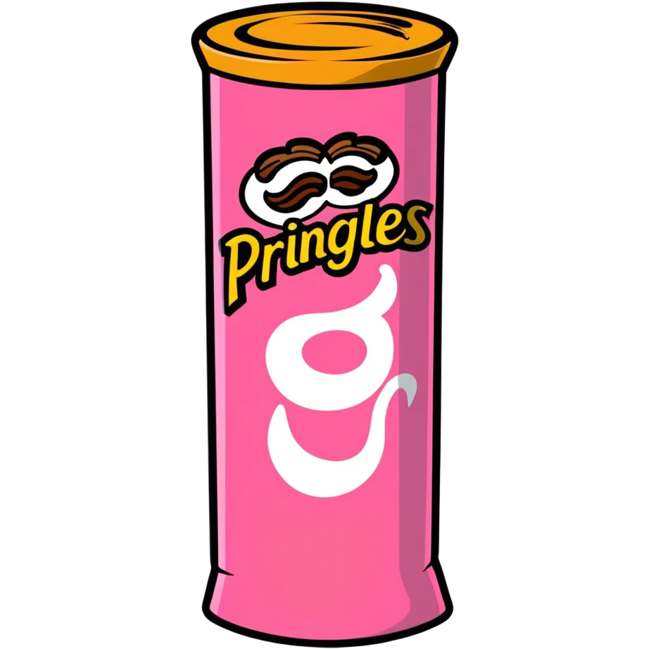 Pringels colour pink emoji
