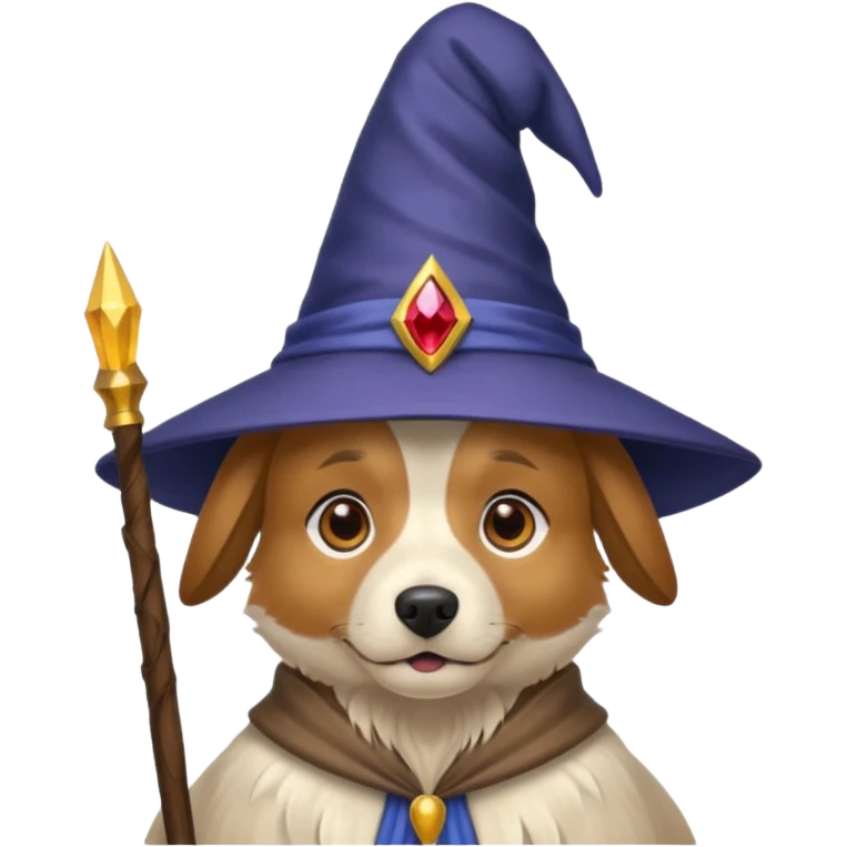 Dog wizard emoji