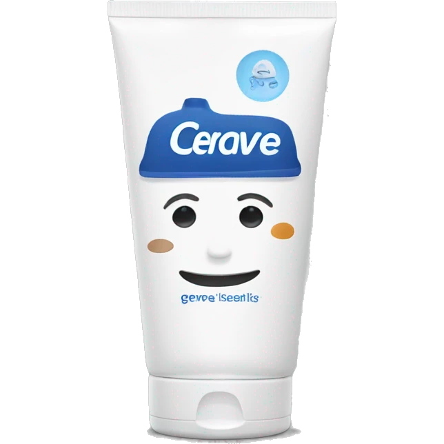 cerave face wash bottle  emoji