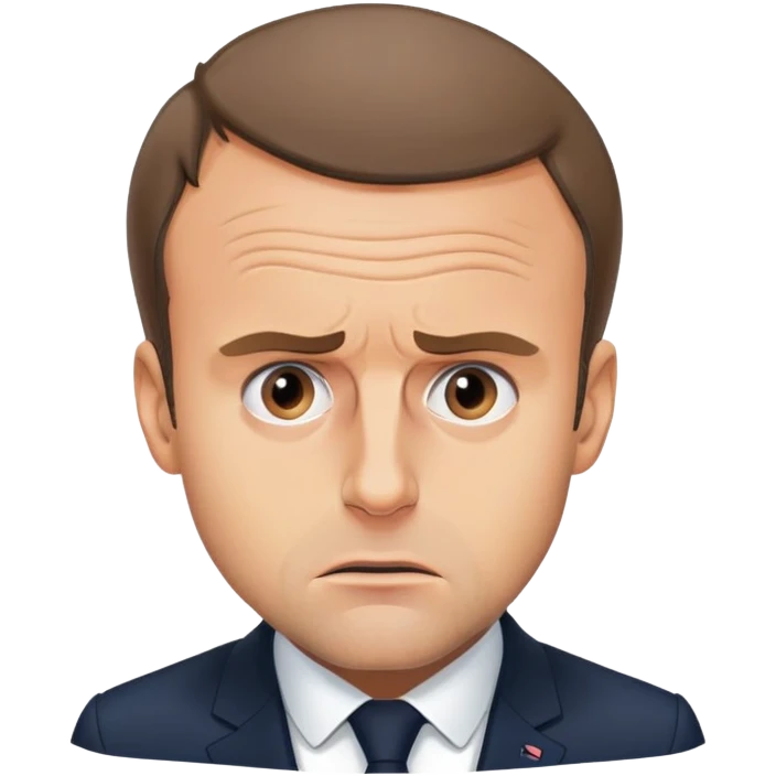 Emmanuel Macron is a pannic emoji