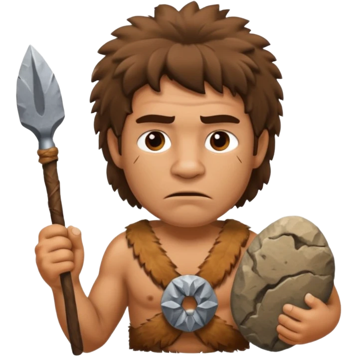 stone age man  emoji