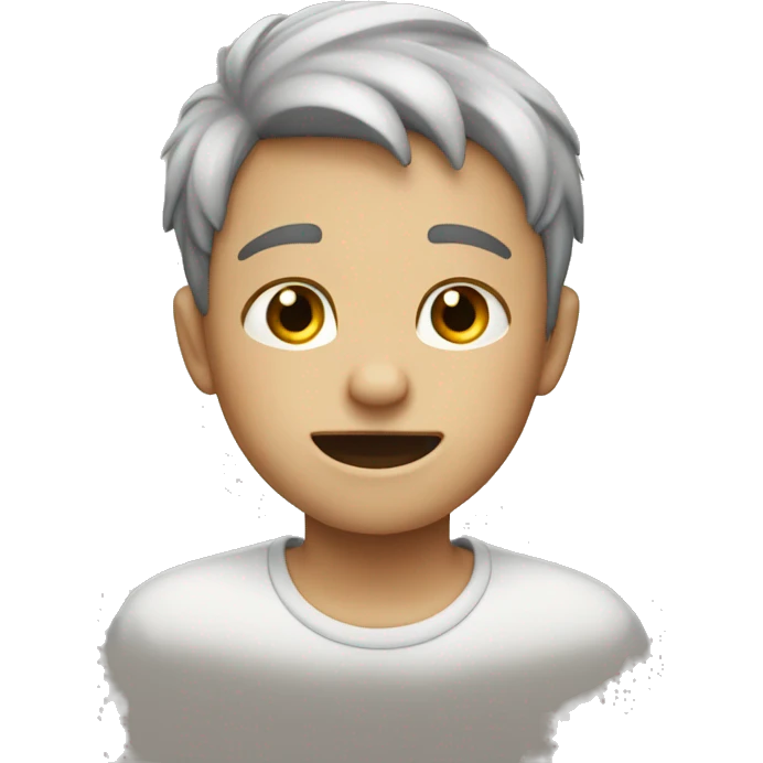 the boy who cried and laughed emoji
