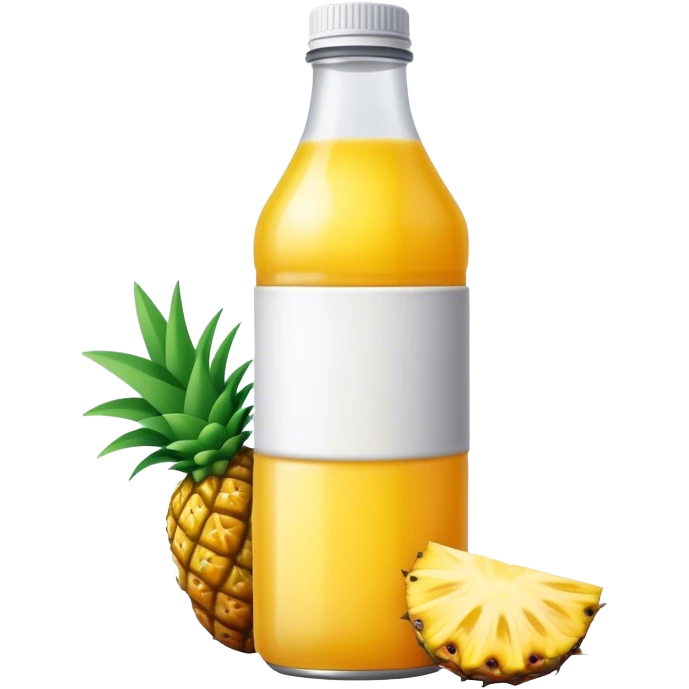 Pineapple juice bottle emoji
