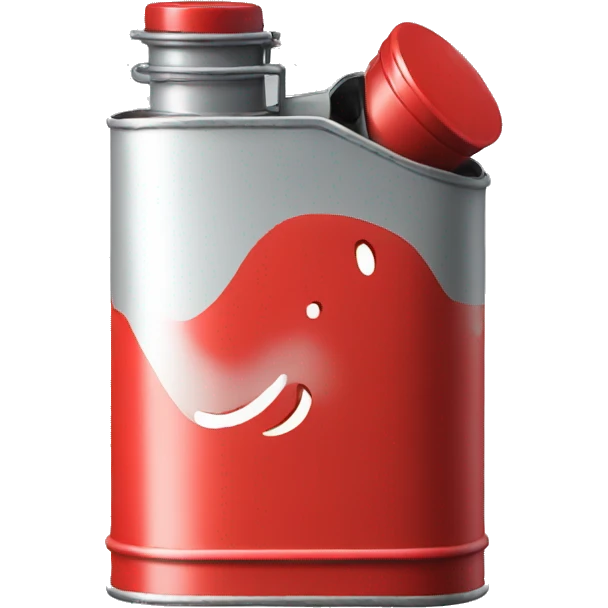 Oil can red color emoji