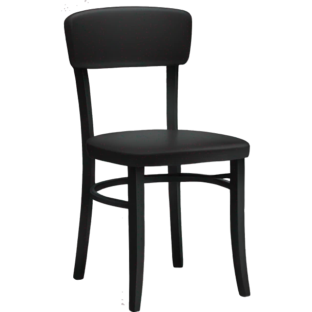 restaurant chair black emoji