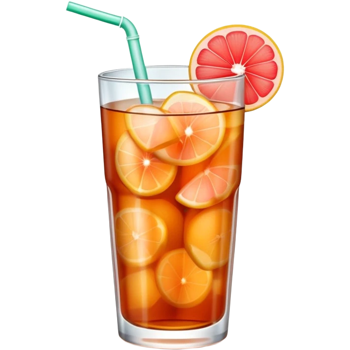 Grapefruit iced tea  emoji