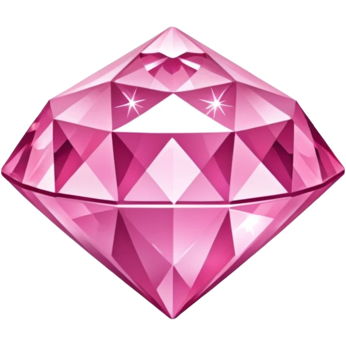 Pink glitter diamond emoji
