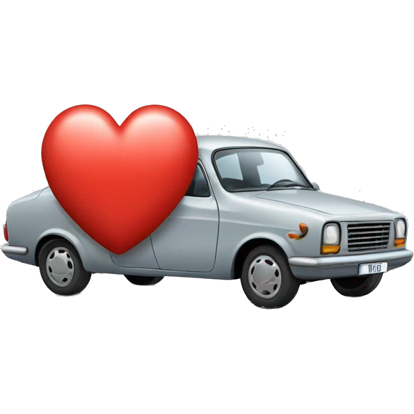 Auto und Herz  emoji