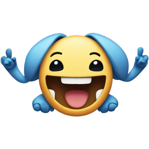Stitch saying thank you emoji