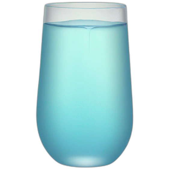 Un vaso de agua  emoji