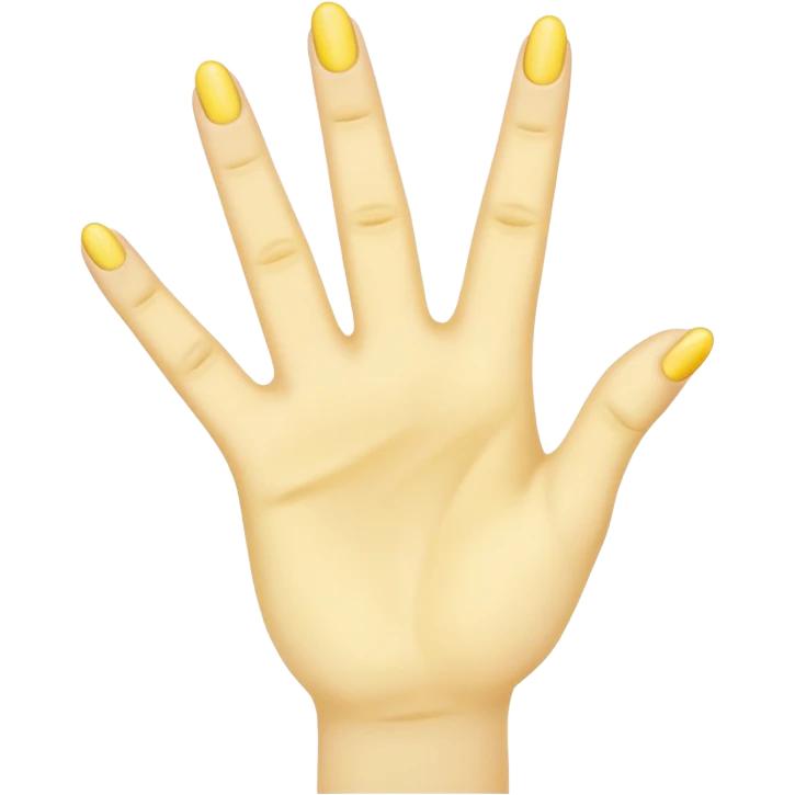 yellow hands holding up 3 fingers emoji