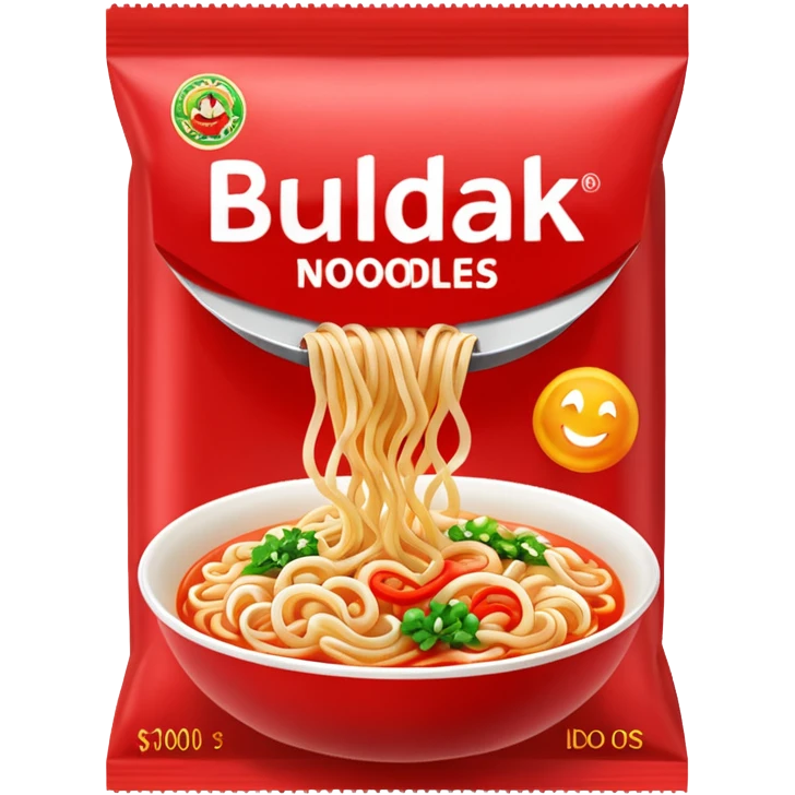 Buldak noodles packet emoji