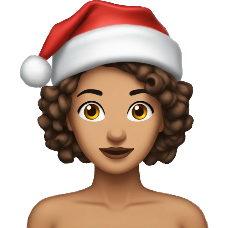 Melanie martínez whit a cristmas hat emoji