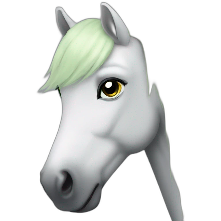 Poney vert emoji