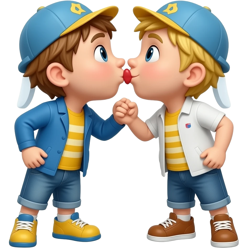 Calimero qui fait un bisou emoji