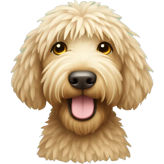 Labradoodle pampas grass  emoji