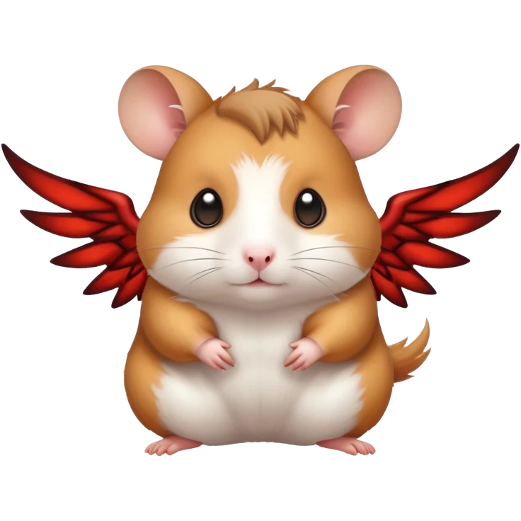 Hamster with demon wings emoji