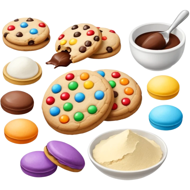 cookie baking ingredients emoji