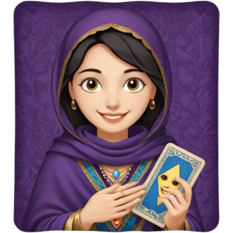 Bruxinha do tarot emoji