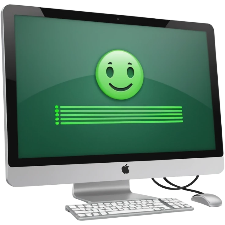 program on a PC screen, simple, clear, no text emoji