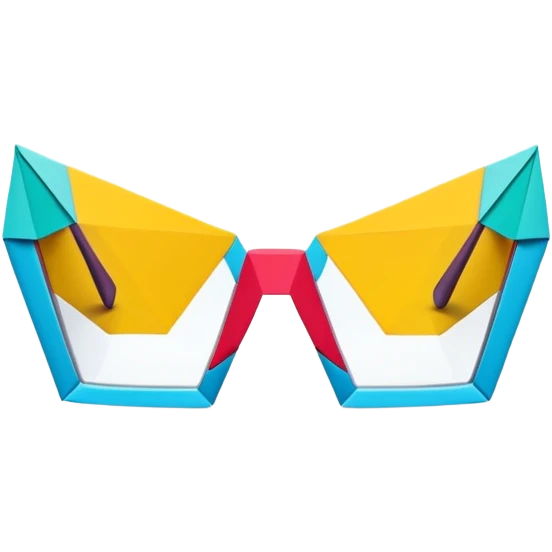 Origami glasses  emoji