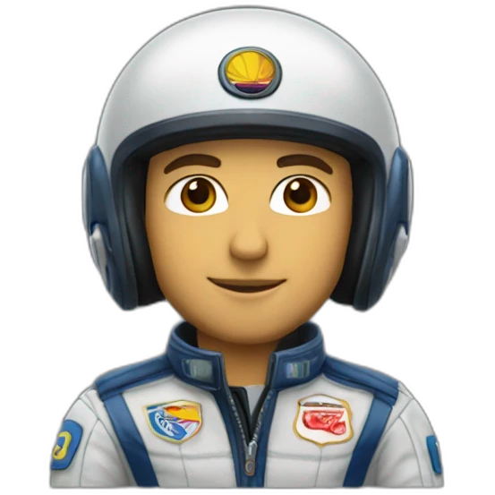 Daniel Riccardo en tenue de pilote emoji