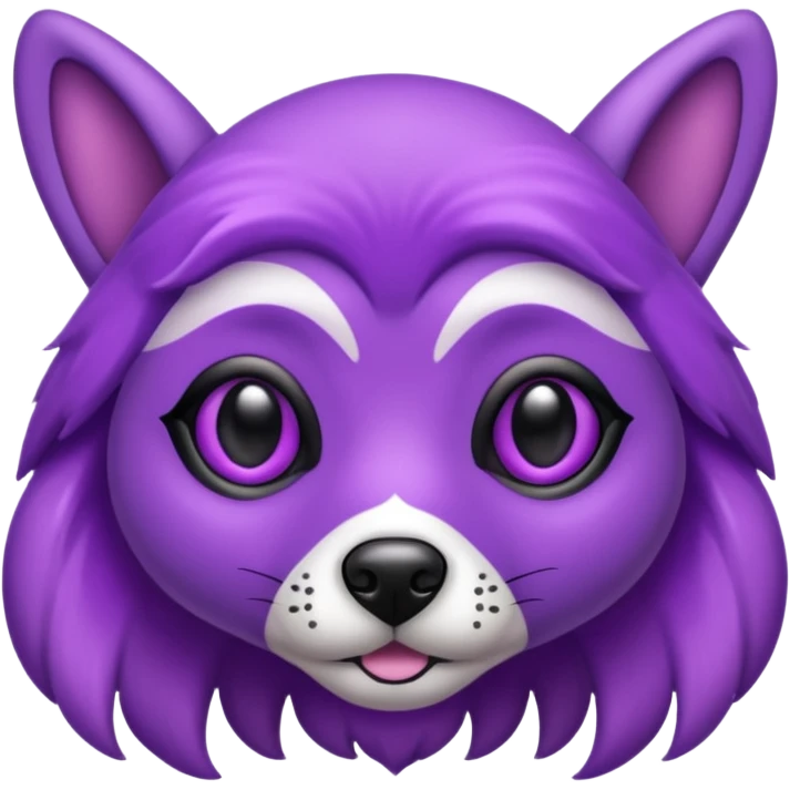 alien dog purple emoji
