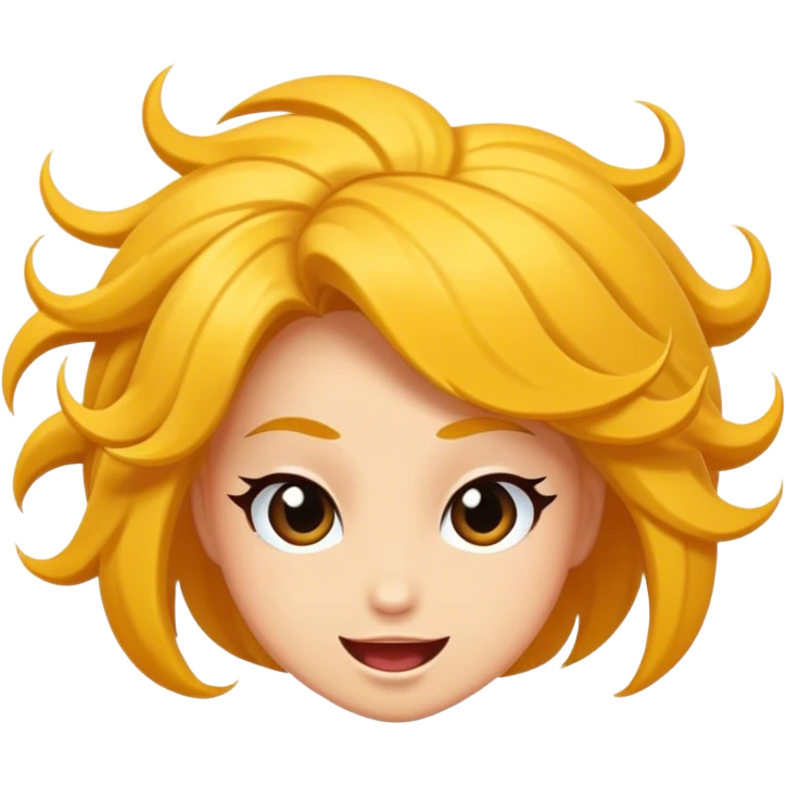 sassy hair flip emoji