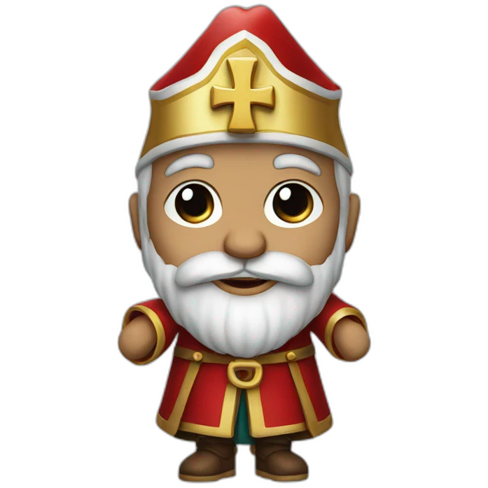 Saint Nicolas qui sourit  emoji
