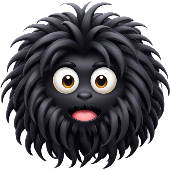 Hair monster emoji