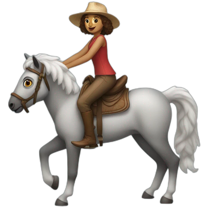 woman-riding-lemur-like-horsebackriding emoji