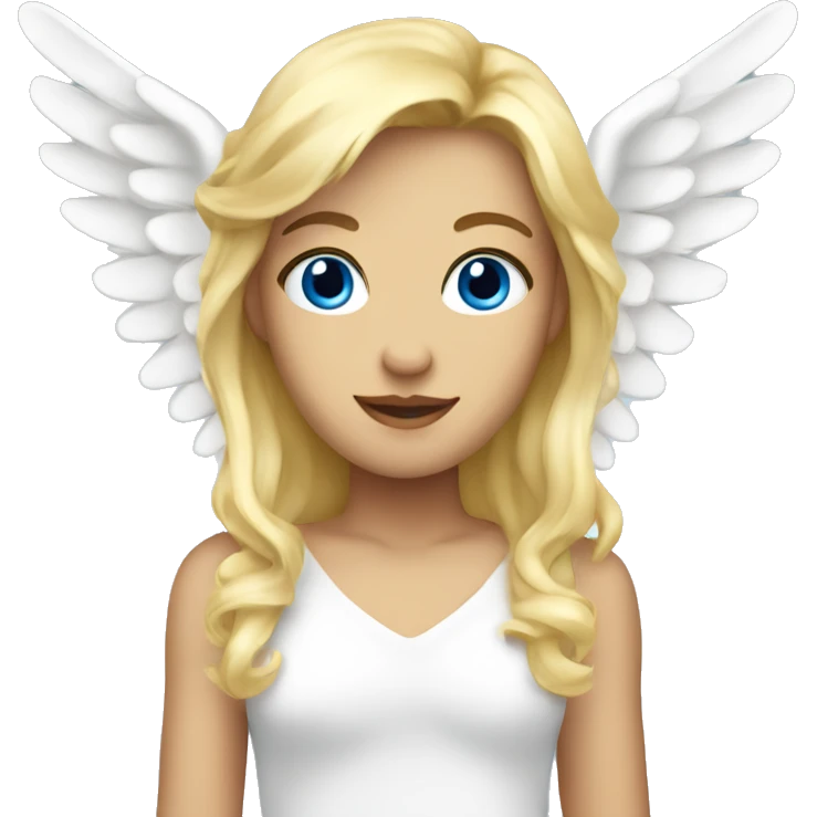 Angel with Blue Eyes and blonde Haie emoji