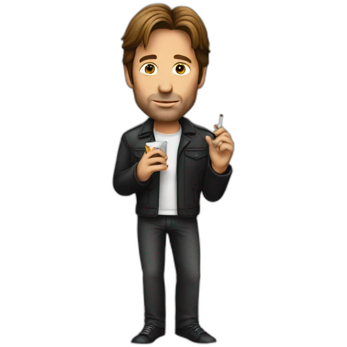 hank moody holding cigarette emoji
