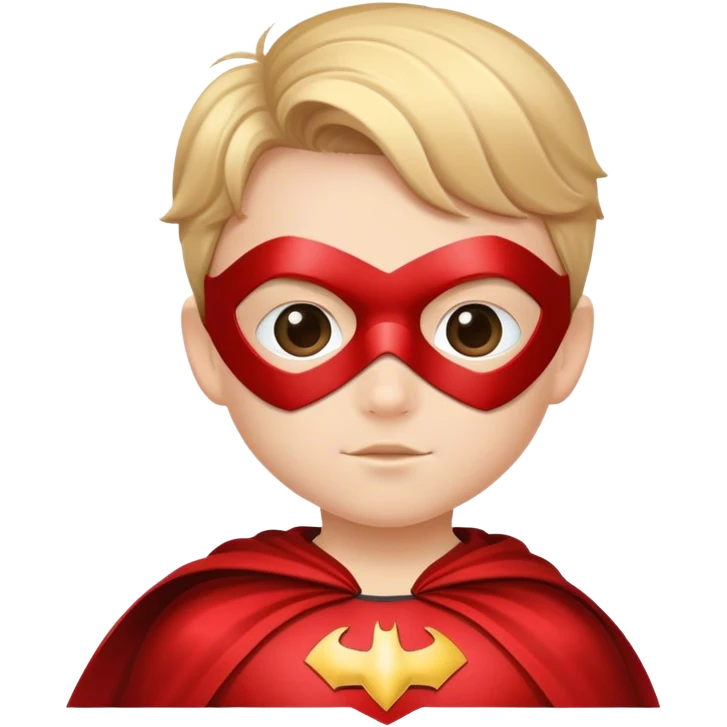 A child superhero emoji