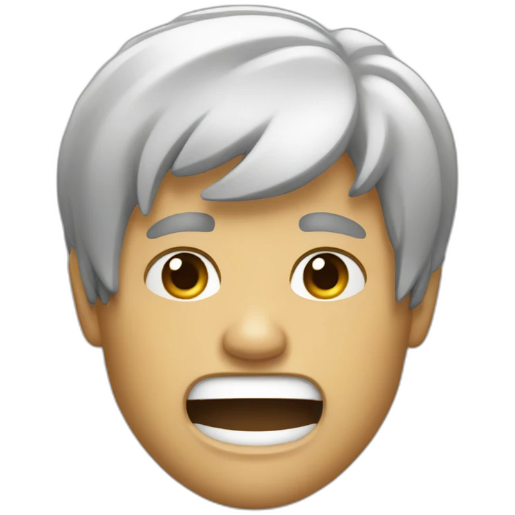 Man shouting at github emoji