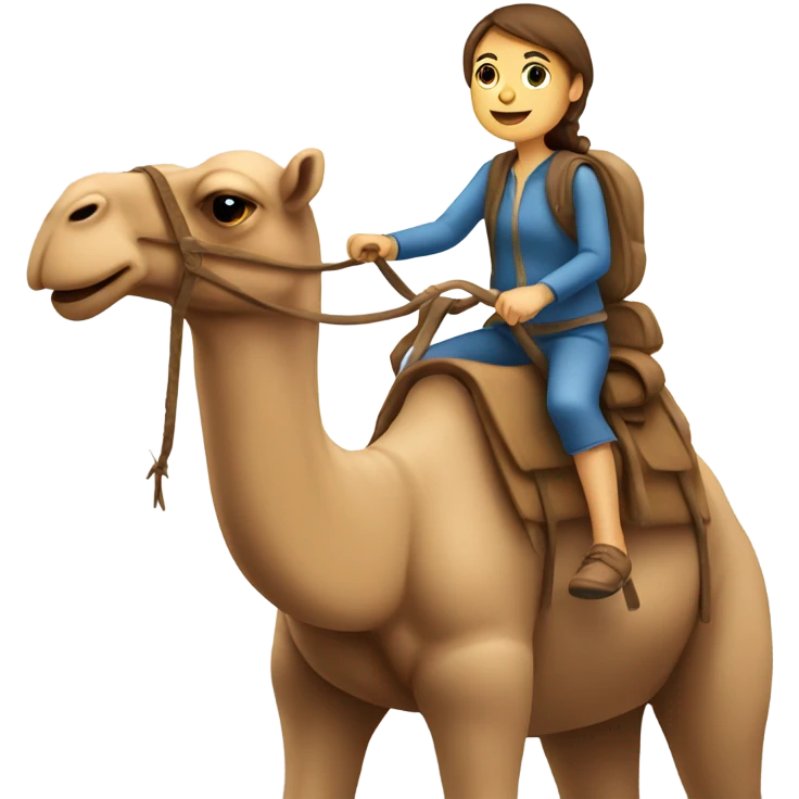 Me riding a camel emoji