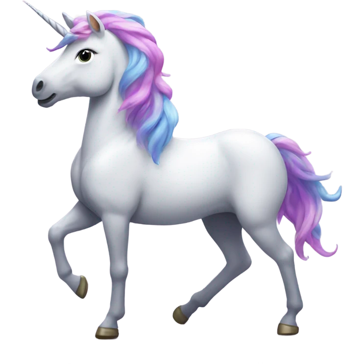 Unicorn dancing emoji