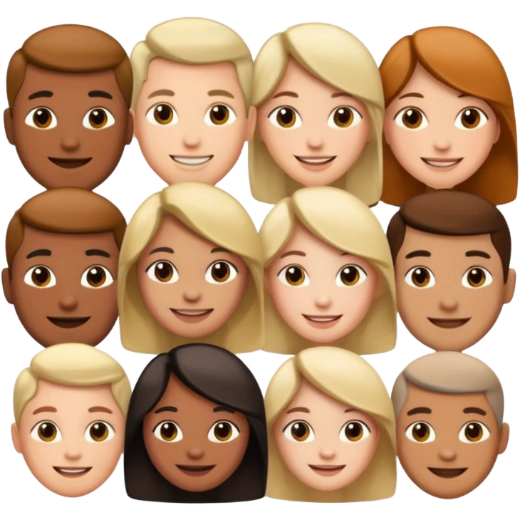 Make a croud of people emoji