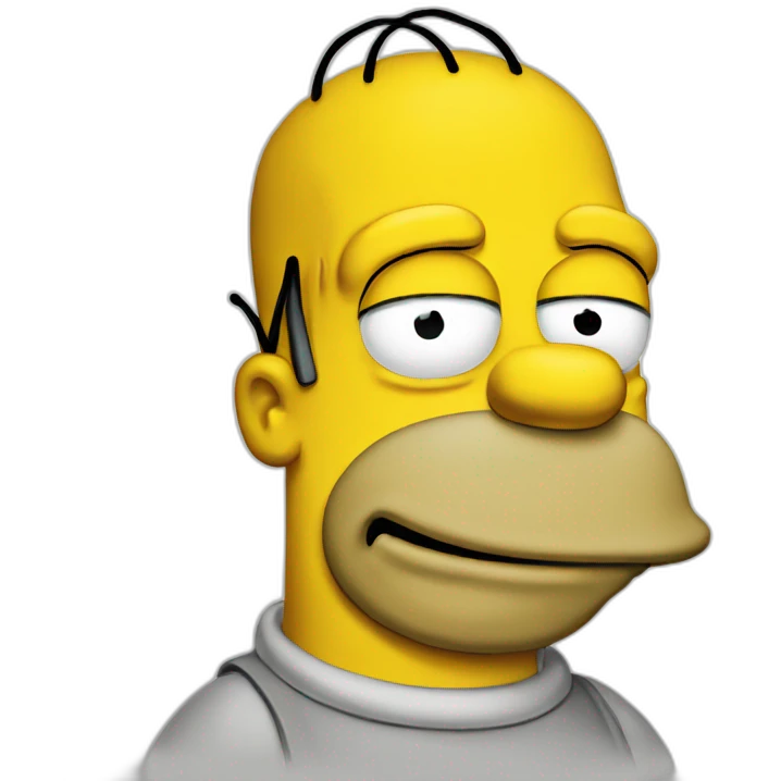 Homer Simpson thinking emoji