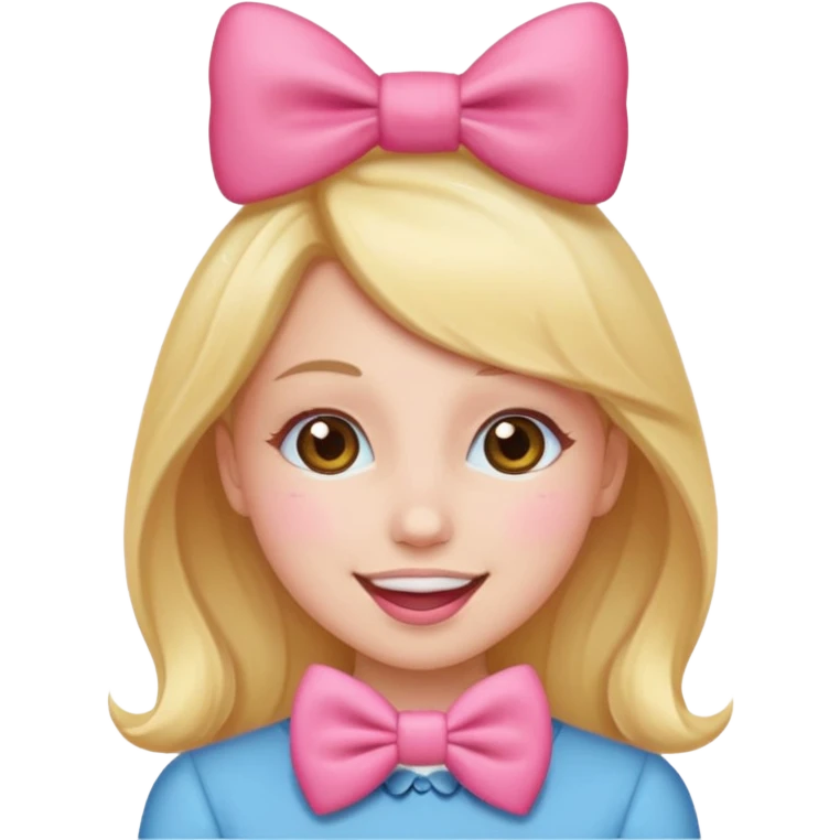 Can I have an emoji like this?😘 wearing a bow like this.🎀 emoji