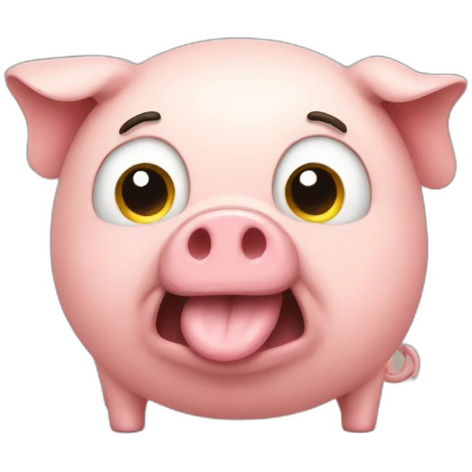 fart from farting pig emoji