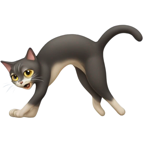 Cat doing pilates  emoji