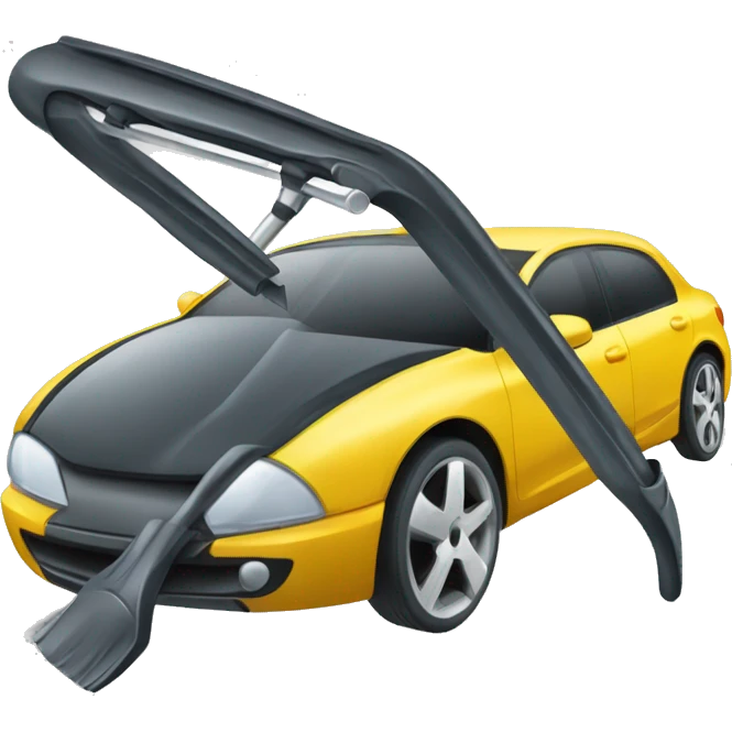 Windshield wiper for window emoji