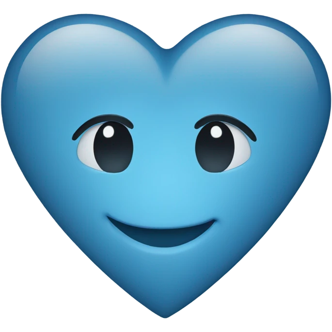 blue love heart emoji