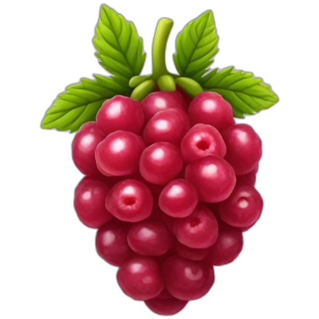 Raspberry fruits emoji