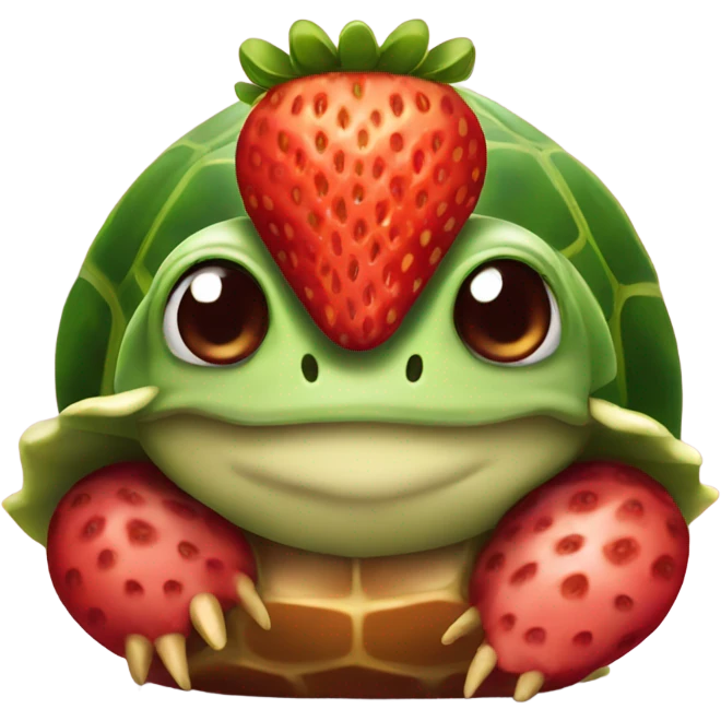 strawberry turtle  emoji