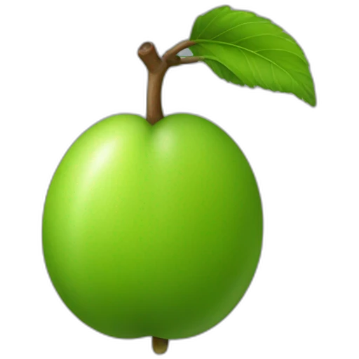 green plum emoji